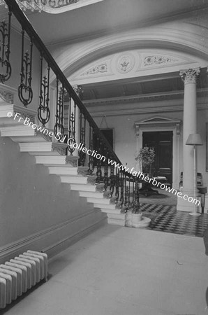 ROCKINGHAM HOUSE  STAIRCASE LOOKING TOWARDS HALL